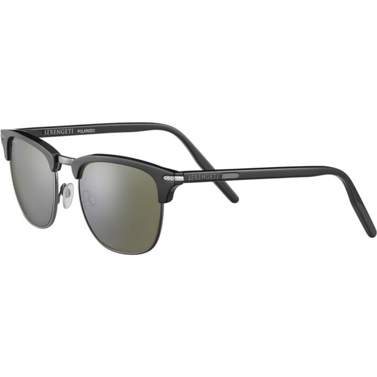 ALRAY, Shiny Black Acetate with Shiny Dark Gunmetal Metal-Mineral Polarized 555nm Cat 3 to 3, hi-res image number null